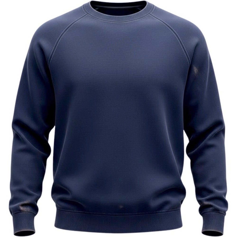 Fruit of the Loom Sweatshirt Mens XL Navy Blue Raglan Sleeve 90s Vintage